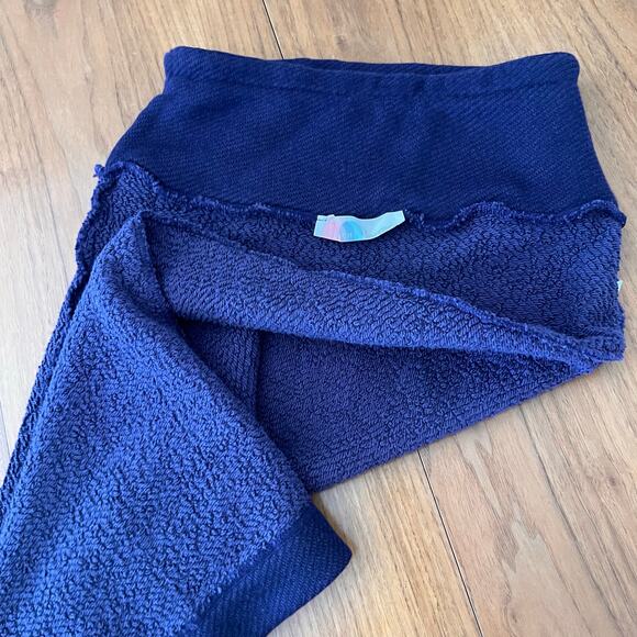 Free People Beach Skirt Size Small Sweater Maxi Pull On Fitted Stretch Navy Blue - Picture 4 of 8